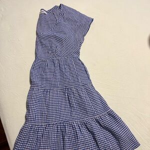 Blue Gingham Urban Outfitters Mini Dress